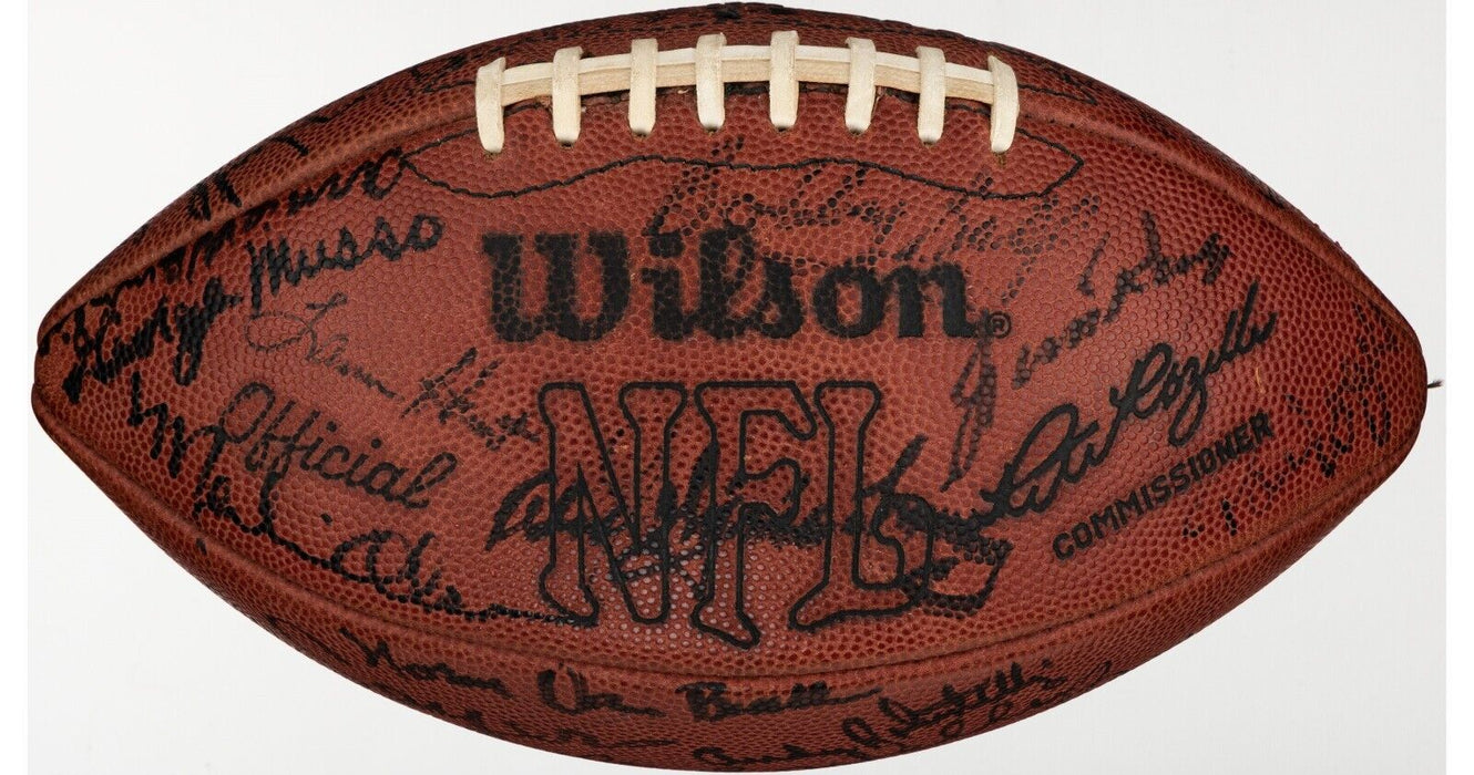 Bronko Nagurski 1970's NFL Hall Of Fame Legends Multi Signed Football Beckett