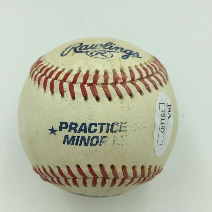 Gary Sanchez Pre Rookie Signed Game Used Minor League Baseball With JSA COA