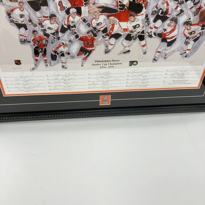 1974-75 Philadelphia Flyers Stanley Cup Champs Team Signed 20x23 Photo JSA COA