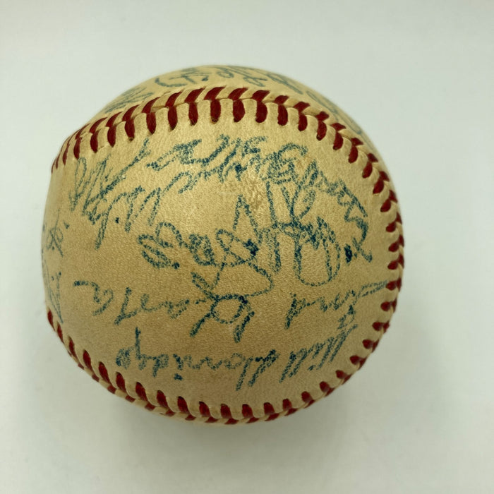 Cy Young Jimmie Foxx Tris Speaker Hall Of Fame Multi Signed Baseball Beckett COA