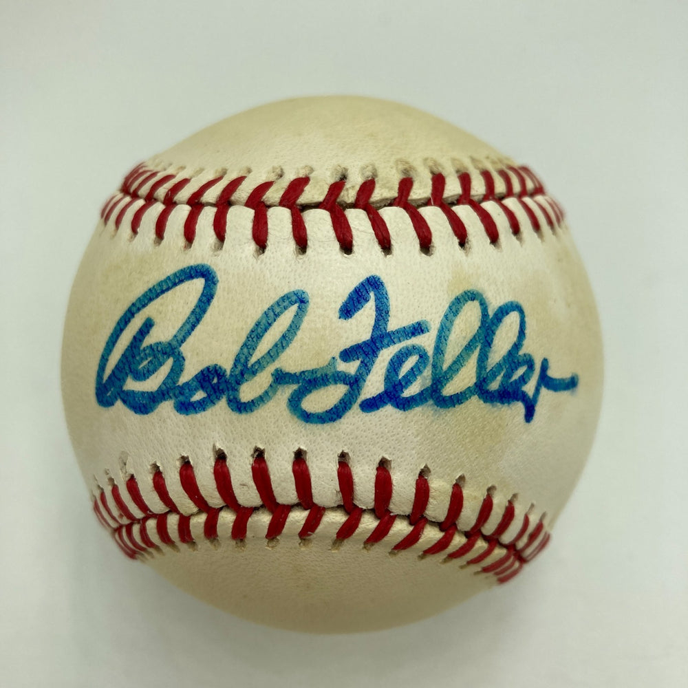 Bob Feller Signed Official American League Baseball PSA DNA COA