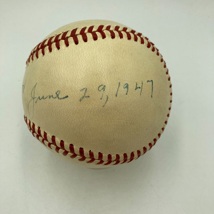 The Finest Pie Traynor Single Signed 1947 National League Baseball PSA DNA COA