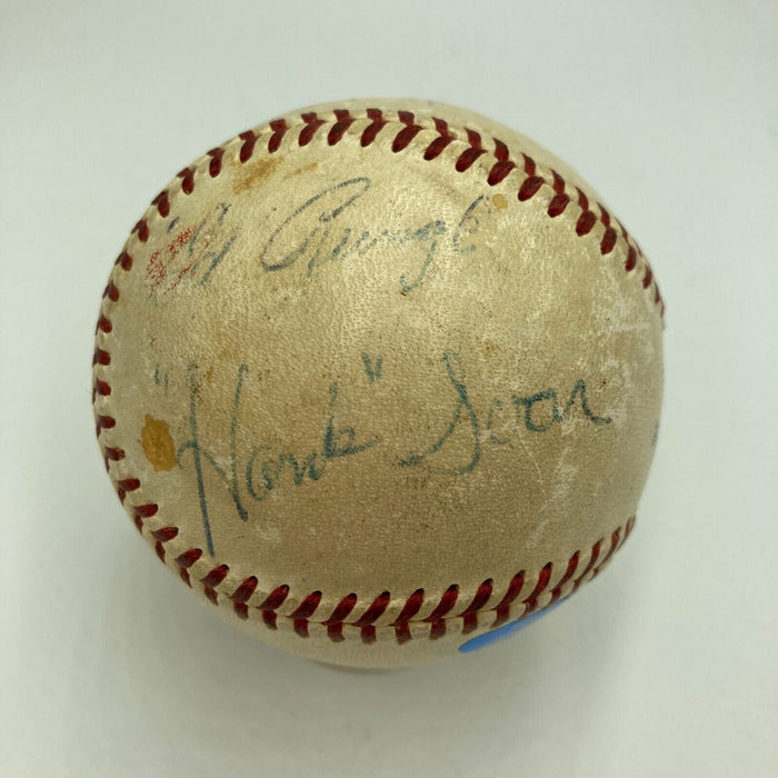 Historic 1956 World Series Don Larsen Perfect Game Signed Game Used Baseball BAS