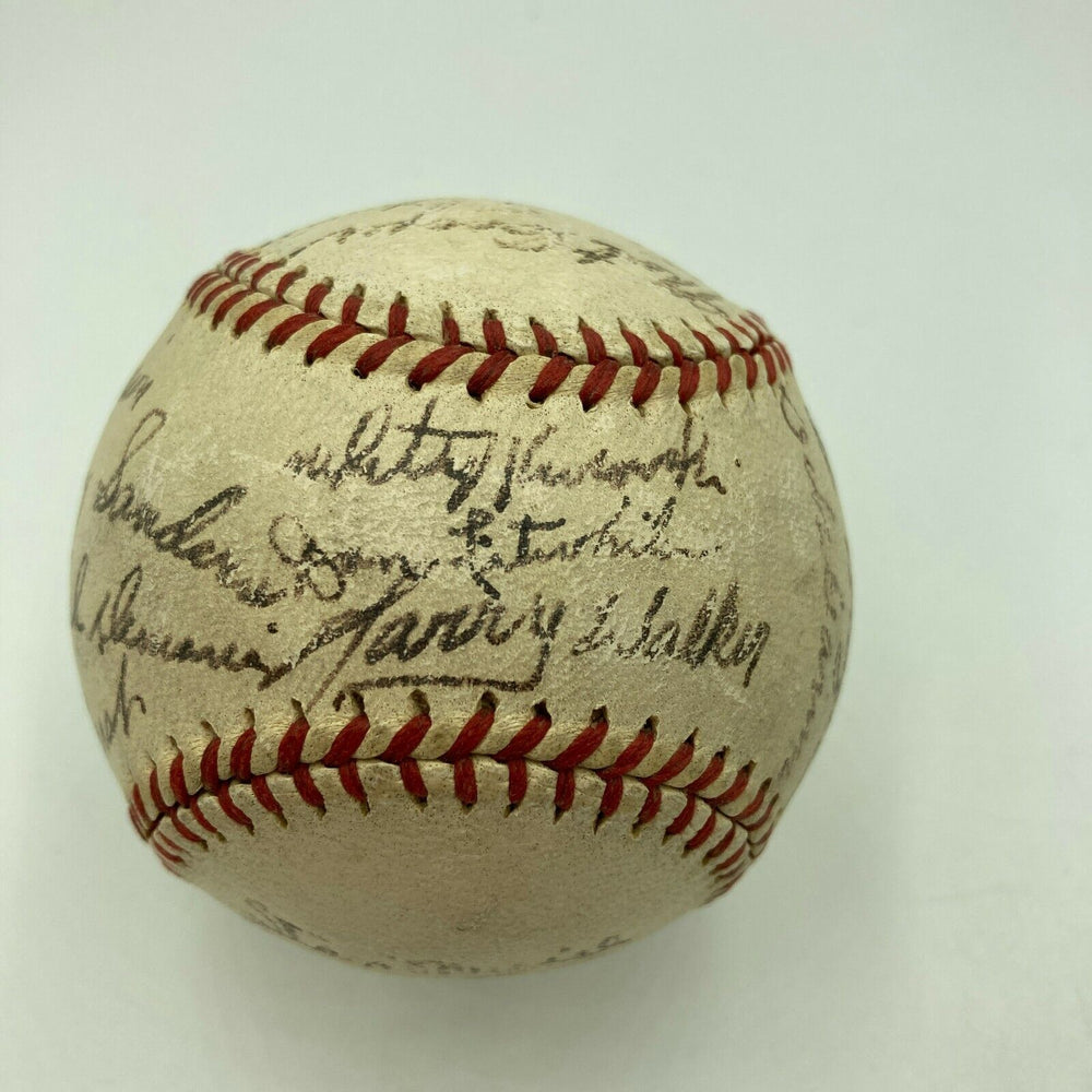 1943 St. Louis Cardinals Team Signed National League Baseball Stan Musial JSA