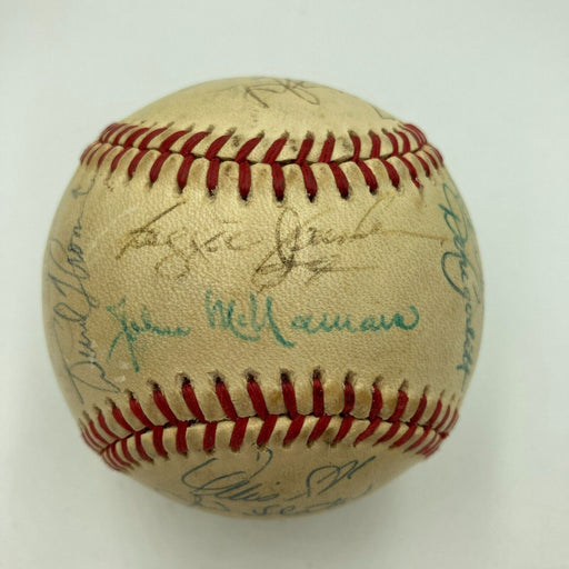 1984 California Angels Team Signed AMerican League Baseball Reggie Jackson JSA