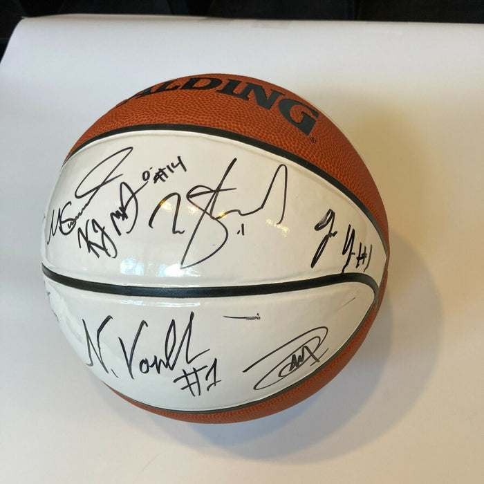 Joel Embiid Rookie 2014 Draft Class Multi Signed Basketball JSA COA