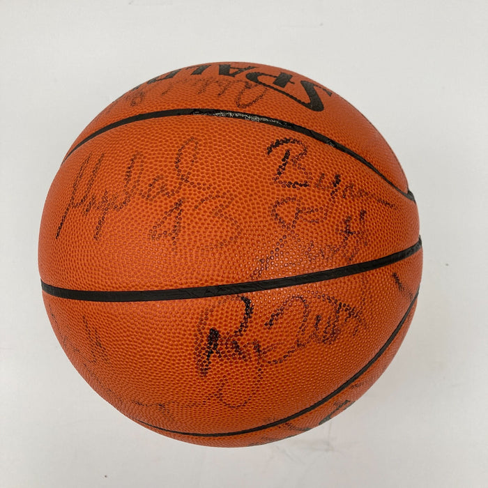 1987-88 Los Angeles Lakers NBA Champions Team Signed NBA Game Basketball JSA COA
