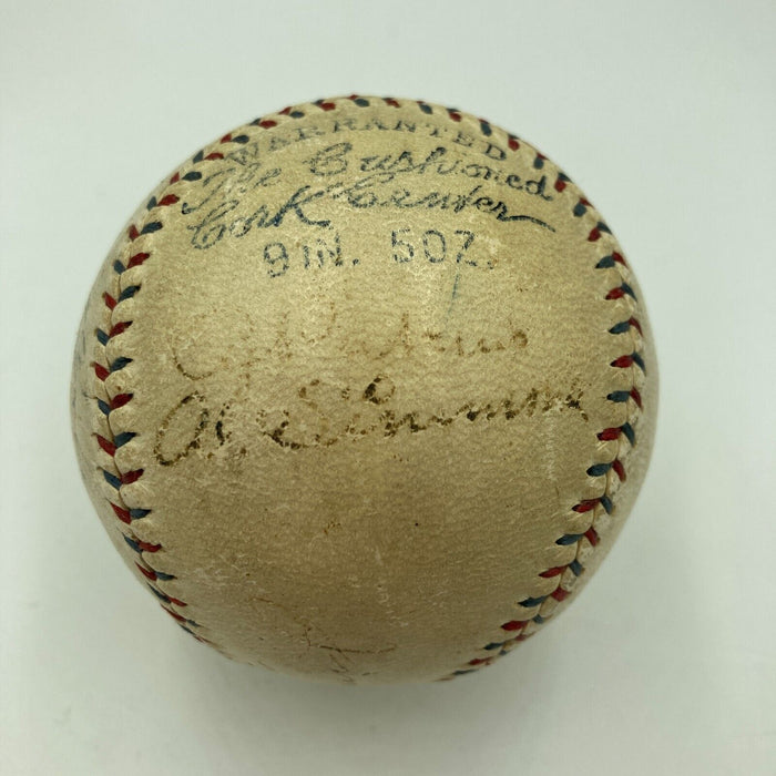 Eddie Collins Al Simmons Cochrane 1929 A's W.S Champs Team Signed Baseball JSA