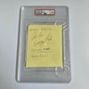 1969 Carlton Pudge Fisk Rookie Era Signed Autographed Page PSA DNA