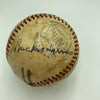 Will Harridge Warren Giles Bucky Harris Hanks Greenberg Signed Baseball JSA COA