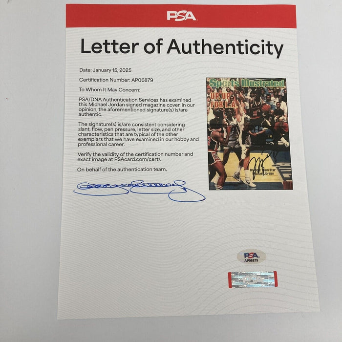 Michael Jordan (3) Signed First Sports Illustrated Covers Display PSA DNA & UDA