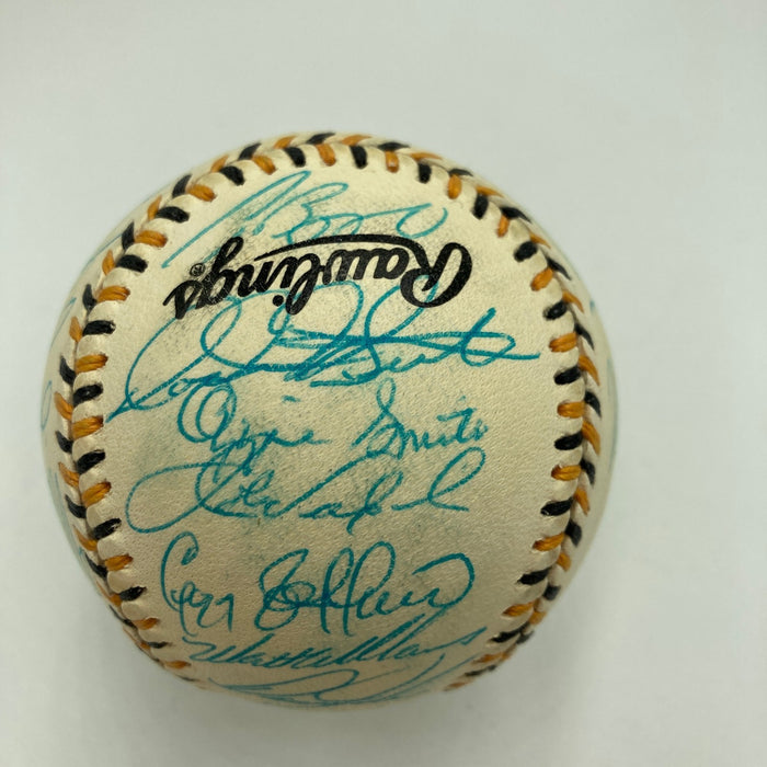 1994 All Star Game National League Team Signed Baseball Barry Bonds PSA DNA COA