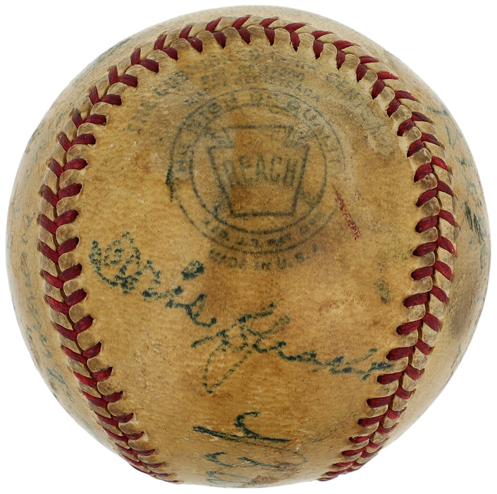 Babe Ruth, Honus Wagner, Abbott & Costello Signed Baseball Beckett COA