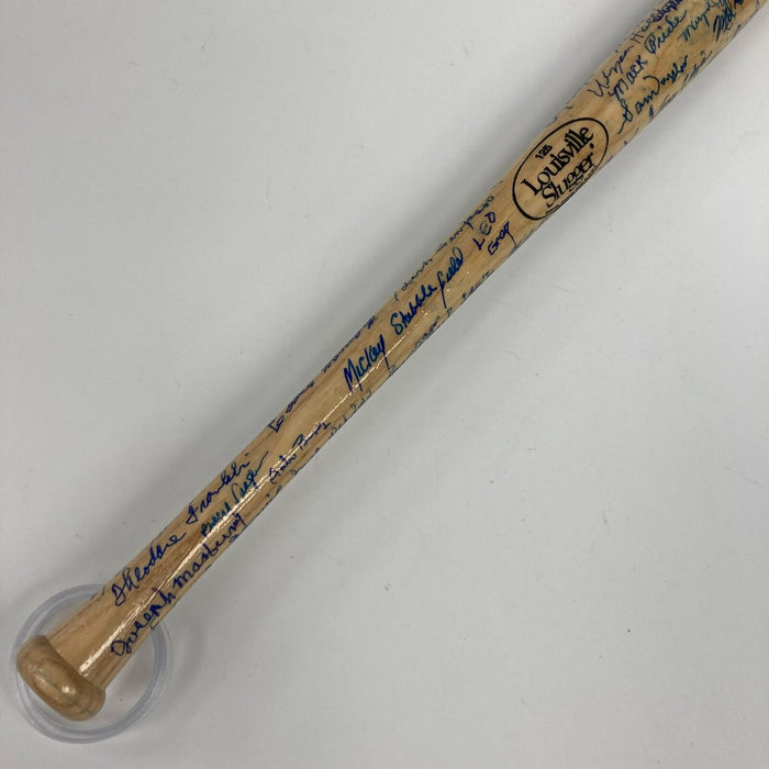Negro League Legends Multi Signed Mini Baseball Bat 65 Signatures JSA COA
