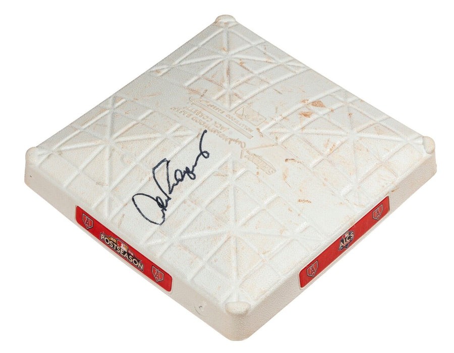 Alex Rodriguez Signed 2009 ALCS Playoffs Game Used Base Steiner COA