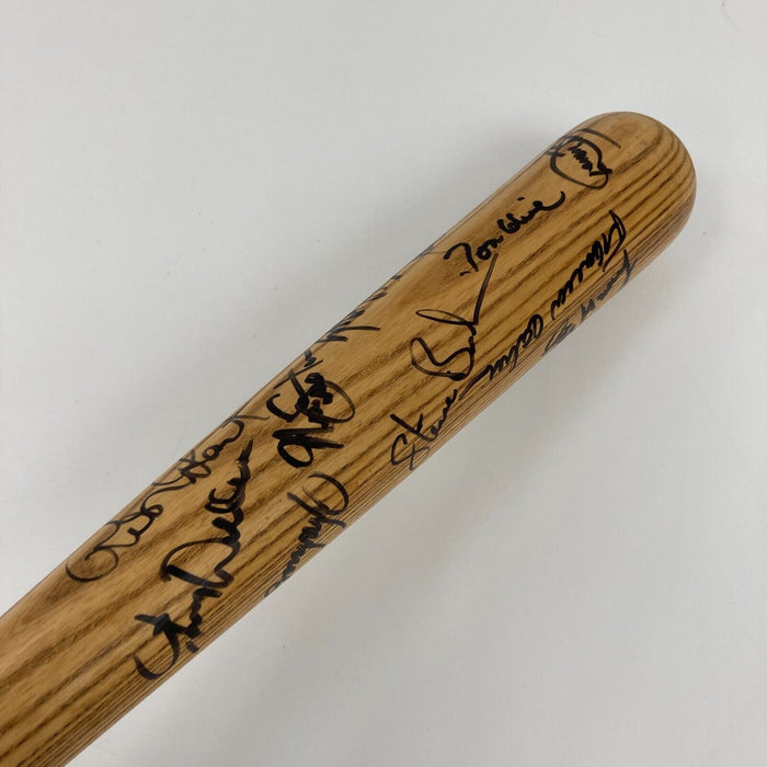 1993 Atlanta Braves Team Signed Bat John Smoltz Tom Glavine Deion Sanders JSA