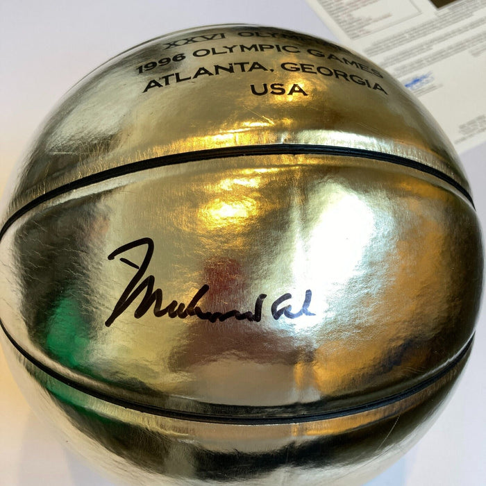 Muhammad Ali Signed 1996 Official Olympics Game Basketball JSA COA