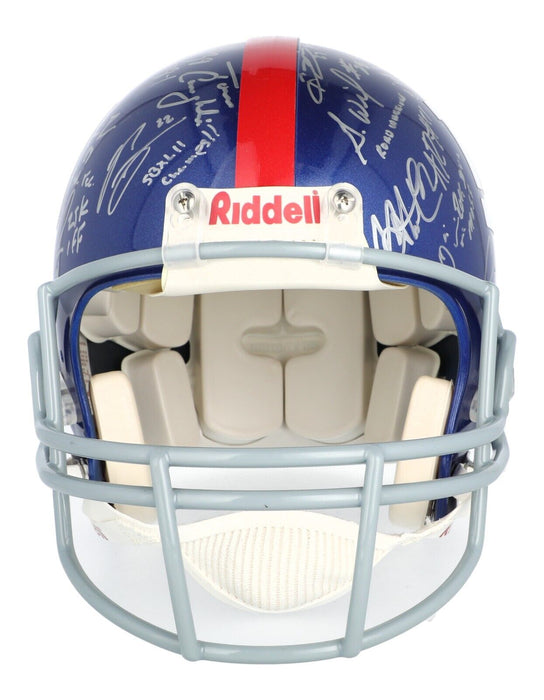 2007 New York Giants Super Bowl Champs Team Signed Full Size Helmet Steiner COA