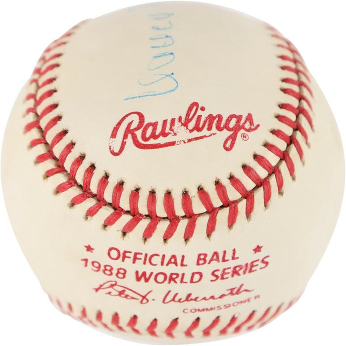 Nancy Reagan Signed 1988 World Series Baseball President Ronald Reagan Wife PSA