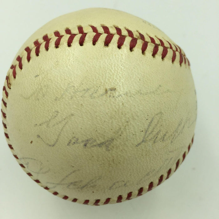 1961 Al Schacht Single Signed NL Giles Baseball Clown Prince Of Baseball PSA DNA