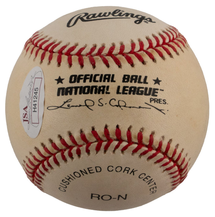 Jack Buck Hall Of Fame 1987 Signed National League Baseball JSA COA