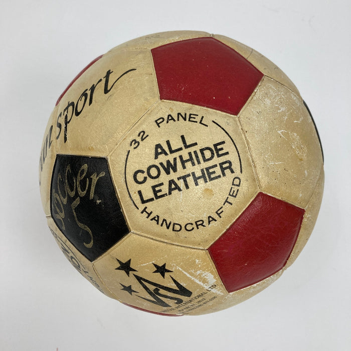 1977 New York Cosmos Pele Team Signed Vintage Soccer Ball PSA DNA World Cup