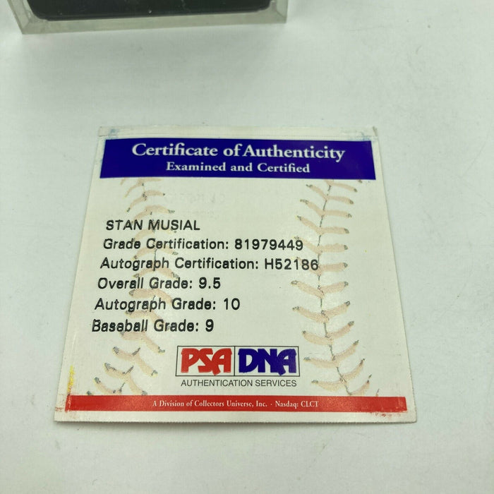 Stan Musial Signed Official Major League Baseball PSA DNA Graded 9.5 Mint+