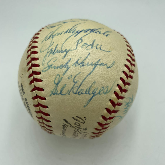 1959 Los Angeles Dodgers World Series Champs Team Signed Baseball Koufax Beckett