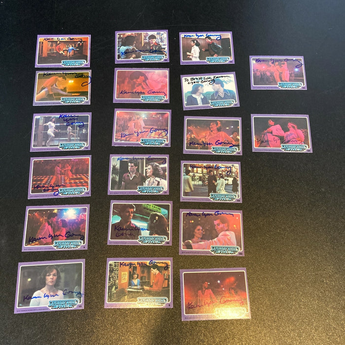Lot Of (20) Karen Lynn Gorney Signed 1977 Saturday Day Night Fever Cards
