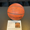 1996-97 Philadelphia 76ers Signed Game Used Basketball Allen Iverson Rookie JSA