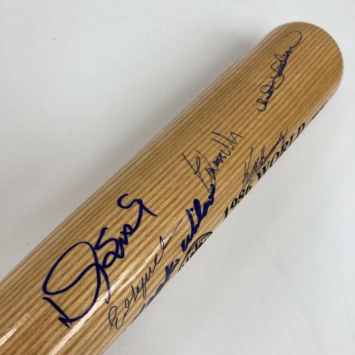 1986 New York Mets W.S. Champs Team Signed Baseball Bat JSA COA