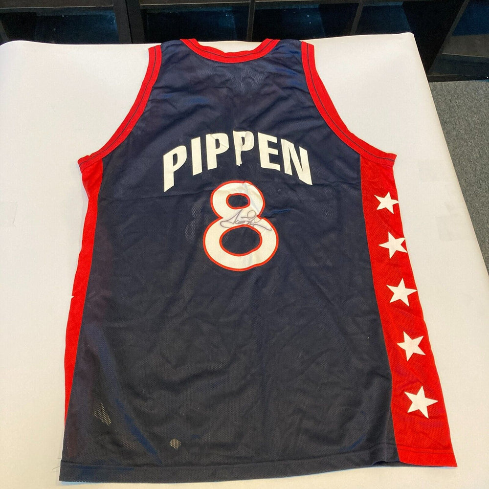 Scottie Pippen Signed Authentic 1996 Team USA Olympics Jersey Beckett