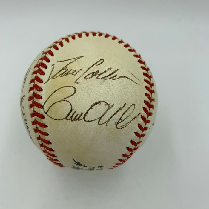 Pete Rose Barry Larkin Cincinnati Reds Legends Signed Baseball JSA COA