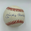 Beautiful Mickey Charles Mantle Full Name Signed AL Baseball JSA Graded MINT 9