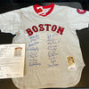 Stunning 1975 Boston Red Sox AL Champs Team Signed Jersey Carl Yastrzemski JSA