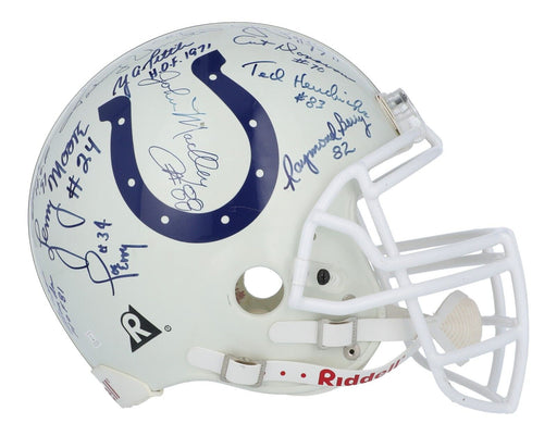 Johnny Unitas Baltimore Colts Hall of Fame Legends Signed Full Size Helmet PSA