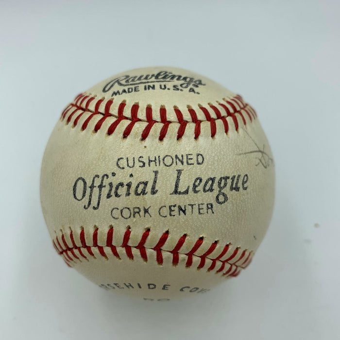 Joe Dimaggio Vince Dimaggio & Dom Dimaggio 3 Brothers Signed Baseball Beckett