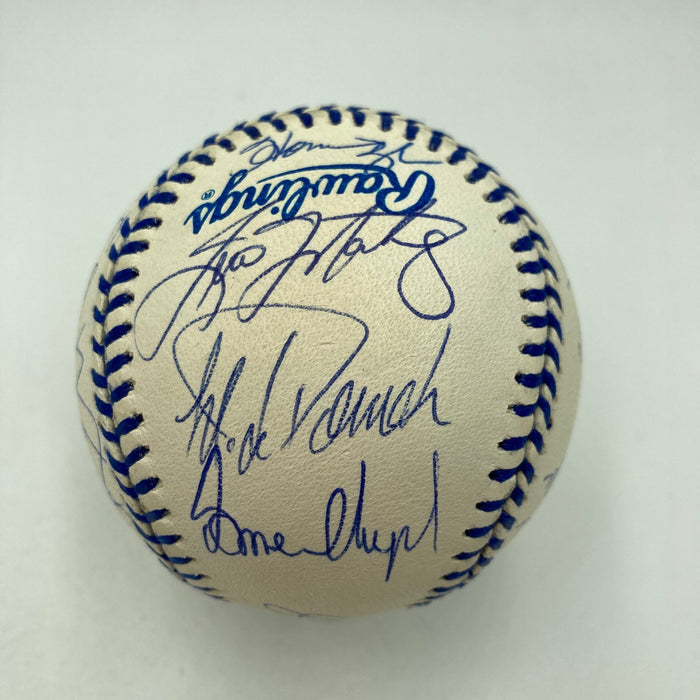 1998 New York Yankees World Series Champs Team Signed Baseball JSA COA