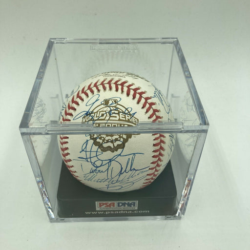 RARE 2001 Arizona Diamondbacks World Series Champs Team Signed Baseball PSA DNA