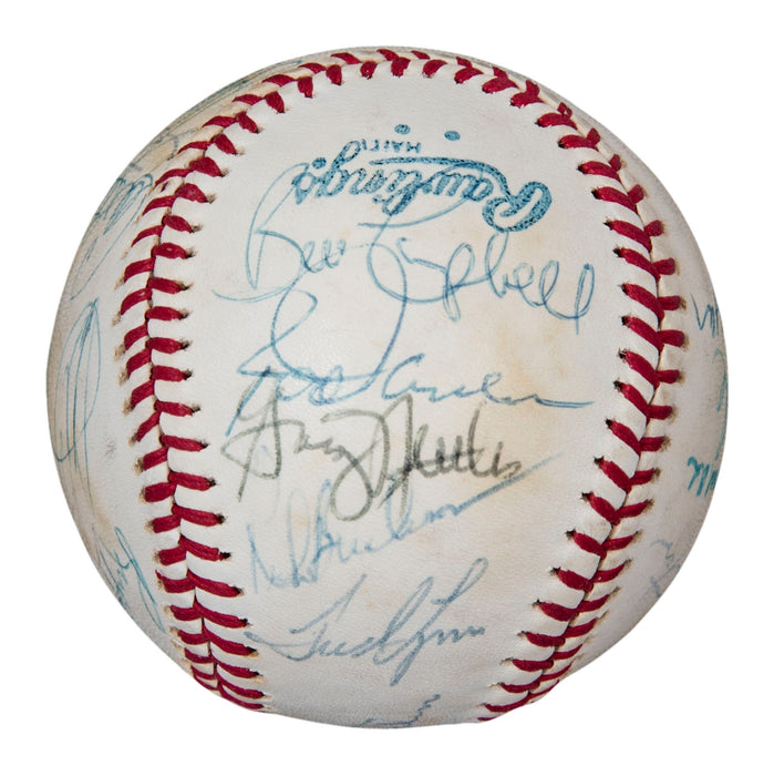 1977 All Star Game Team Signed Baseball Elston Howard Yastrzemski Brett PSA DNA