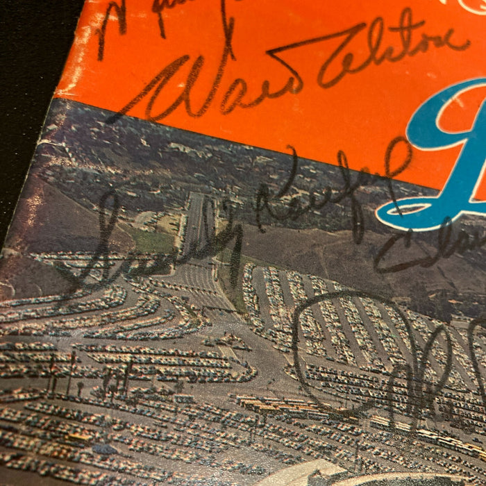 1965 Los Angeles Dodgers World Series Champs Team Signed Program Koufax Beckett