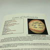 Pat Pieper Voice Of Wrigley Field Chicago Cubs Announcer Signed Baseball JSA COA