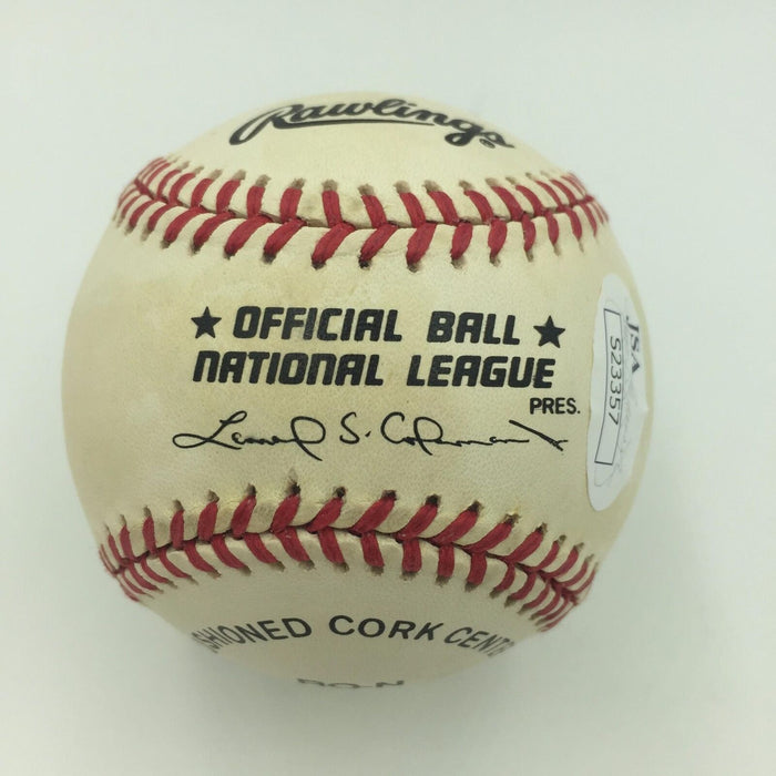 George Sparky Anderson Full Name Signed National League Baseball JSA COA
