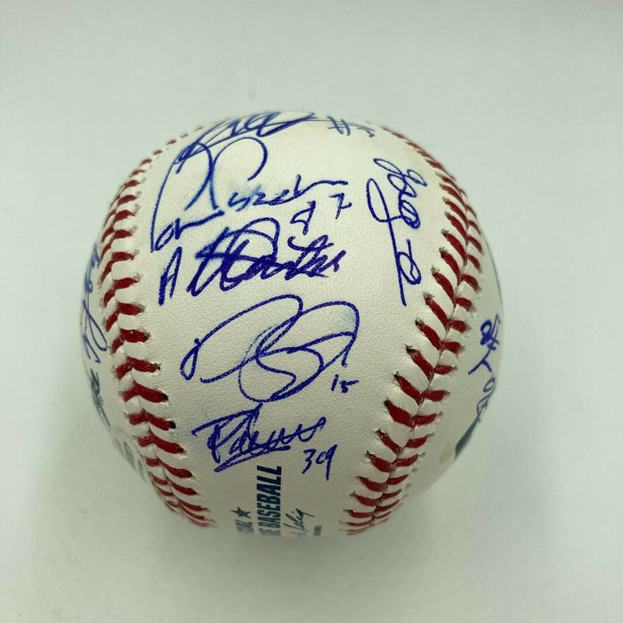 Francisco Lindor Rookie 2014 Futures Game Team World Signed Baseball Beckett COA