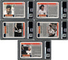 1992 Joe DiMaggio Signed Score Baseball Insert Complete Set (5) PSA DNA