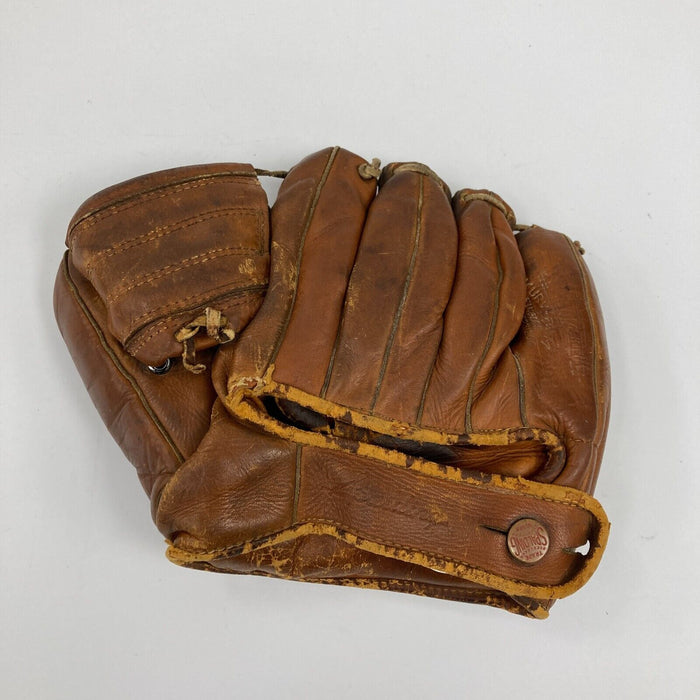 Joe Dimaggio Signed 1940's Spalding Game Model Baseball Glove JSA COA