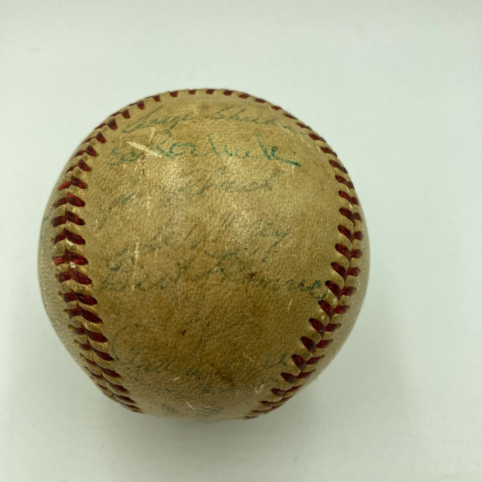 1955 Brooklyn Dodgers World Series Champs Team Signed Baseball Koufax JSA COA
