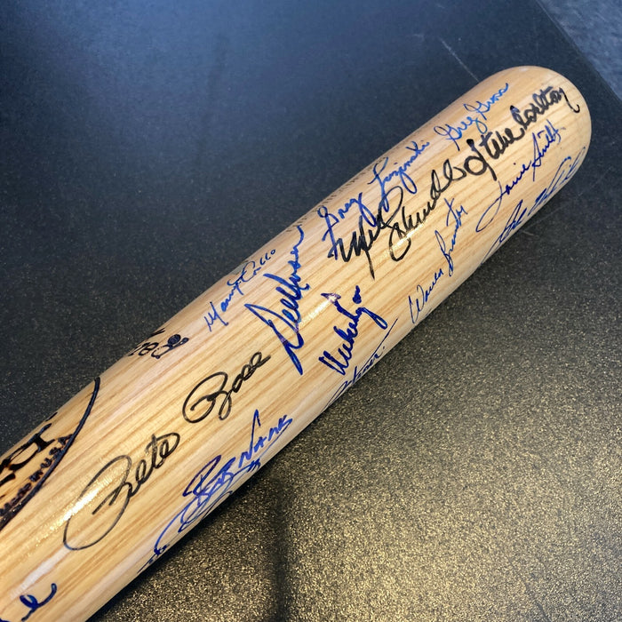 1980 Philadelphia Phillies World Series Champs Team Signed Bat 25+ Sigs JSA COA