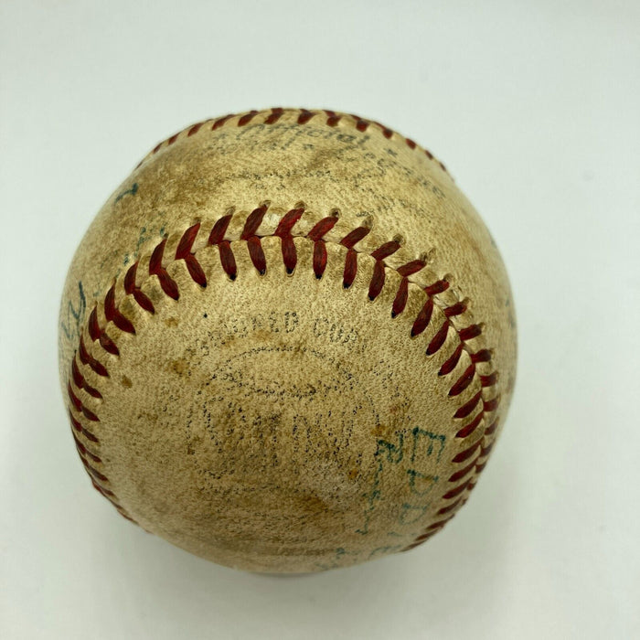 1955 Memphis Red Sox Negro League Signed Game Used National League Baseball