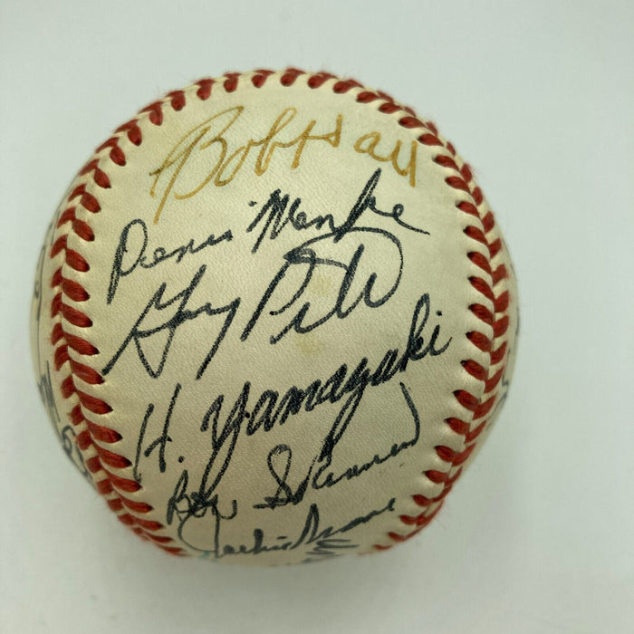 Willie Mays Hank Aaron 1970's Hall Of Fame Multi Signed Baseball 31 Sigs JSA COA